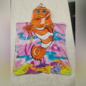 Northport Kids Finding Nemo Hooded Towel 100% Cotton Bath Beach Pool Disney Y2k
